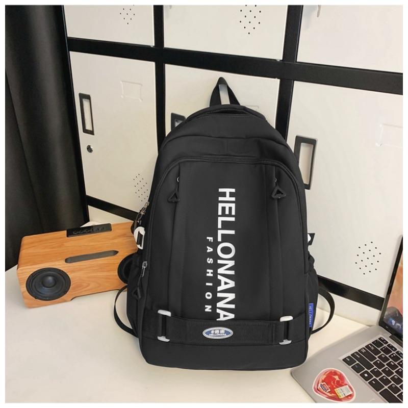 

Schoolbag Female College Student Simple Casual Travel Men Ins Japanese High School Large Capacity Backpack single package чёрный