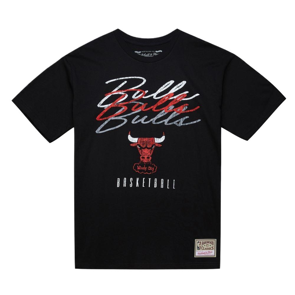 Mitchell & Ness x NBA 100% Cotton T Shirt Unisex Black MN25ATS30CB