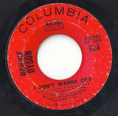 7inch Single RONNIE DYSON I Dont Wanna Cry Shes Gone 445240 Columbia 1970 VS SoulFunk Gebruikt