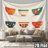 Minimalist Bowl-Shaped Design Digital Printing Polyester Wall Tapestry Suitable For Use Living Rooms Bedrooms Offices Bars Party