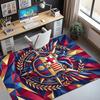 Tappeto con Motivo Calcio FC Barcelona, Tappetino Interno/Esterno, per Picnic, Sala Giochi, Camera da Letto, Ufficio, Soggiorno, Tappeto Decorazione Casa, Regalo di Compleanno