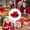 Light Up Cowboy Hat Christmas Party Hat For Adults Men Women Xmas Decoration Festive Costume Prop Holiday Accessory