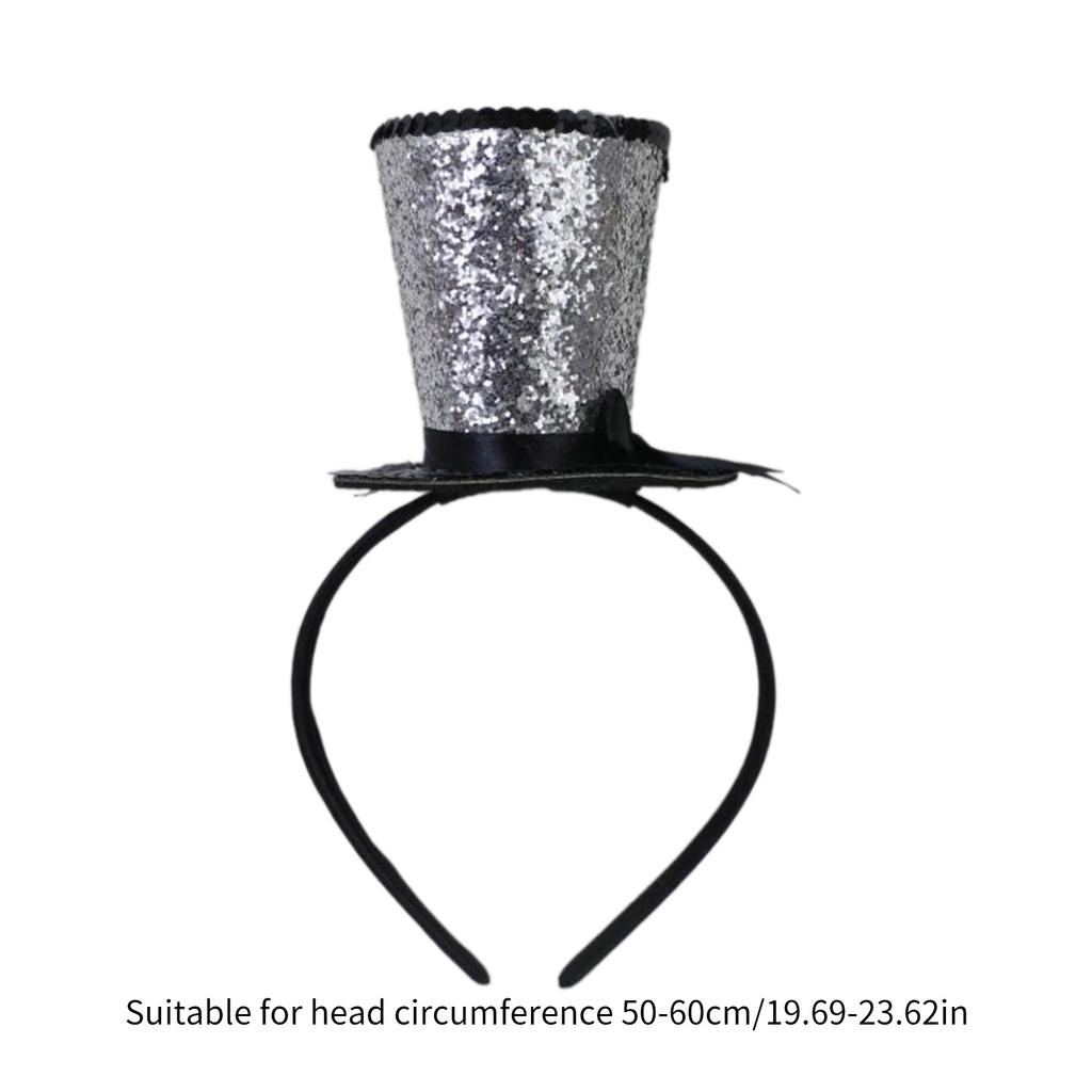Kinder Vintage Fascinator Zylinder Exquisiter Glitzer für Teeparty Kinderkostüm Pillbox-Hut Kopfbedeckung für