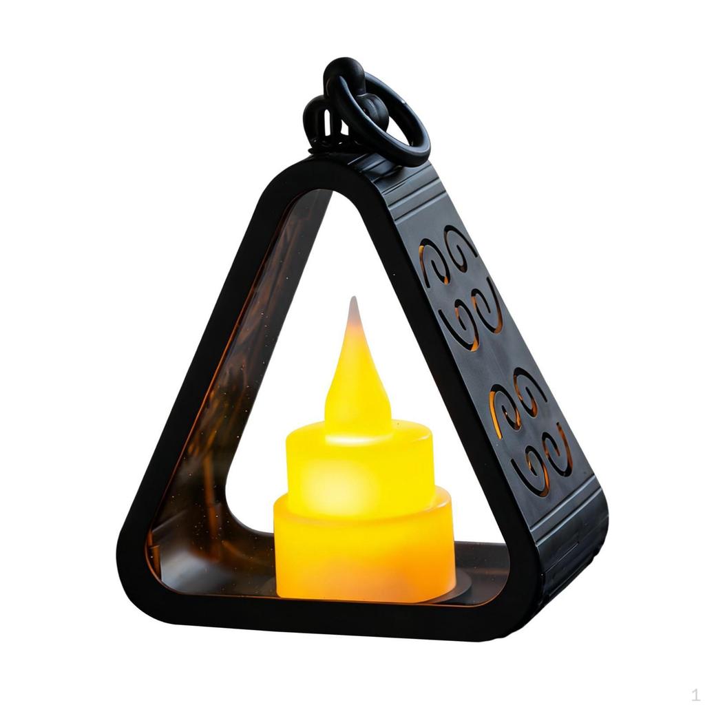 Bedside Lamp Desktop Atmosphere Light Lightweight Decorative Triangle Desk Ornament for