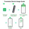 T10 Sprachübersetzungsgerät Echtzeit-Zweiwegeübersetzungen mit über 130 Sprachen Intelligente Übersetzung