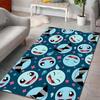 1PC Japanese Anime Pokémon Squirtle Print Rug Carpet for Living Room Children Bedroom Mat Sofa Doormat Home Decor Anti-Slip Mat