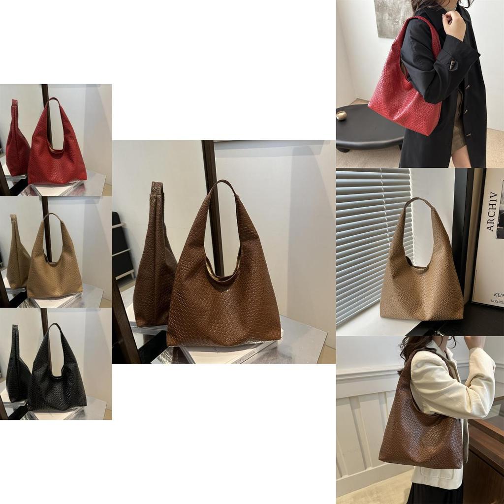 Chic Minimalist Pu Tote Bag For Autumn Fashion Large Capacity Stylish Shoulder Bag