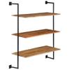 Day and Night - Day and Night Solid Acacia Wood Wall Shelf 94x35x113 Cm