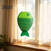 Ocean Atmosphere Hanging Lanterns Fish-Shaped Paper Lantern, Theme Folding Lantern for Festival Party, Lightweight Fish Decor Photo Backdrop,
