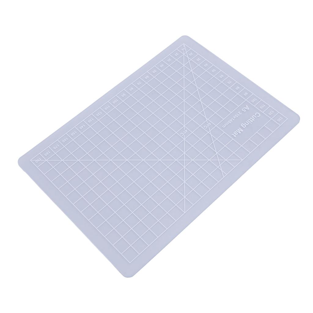 Transparent Cutting Mat Composite PVC Versatile Non Slip Pad Board for Crafting Writing Painting