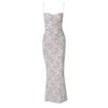 European and American Women's Clothing 2026 Summer Hot-selling Sexy Lace Splicing Strap Backless Long Slim Suspender Dress Women