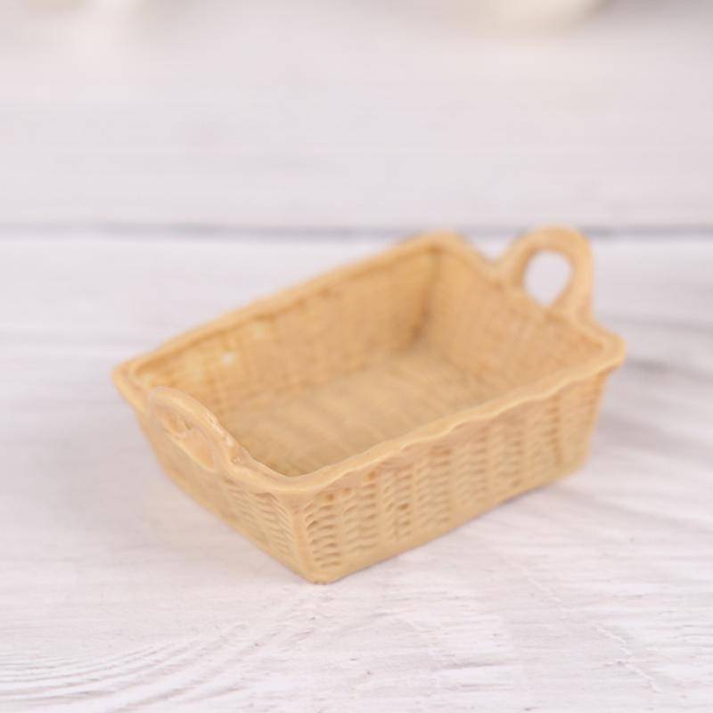 1 :6 /1: 12 Dollhouse Miniature Storage Basket Model Toy DollHouse Decoration