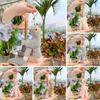 Plush 18cm Alpaca Pendant Pink Grey Toy Bag Gold Keychain Stuffed Soft Gift Doll
