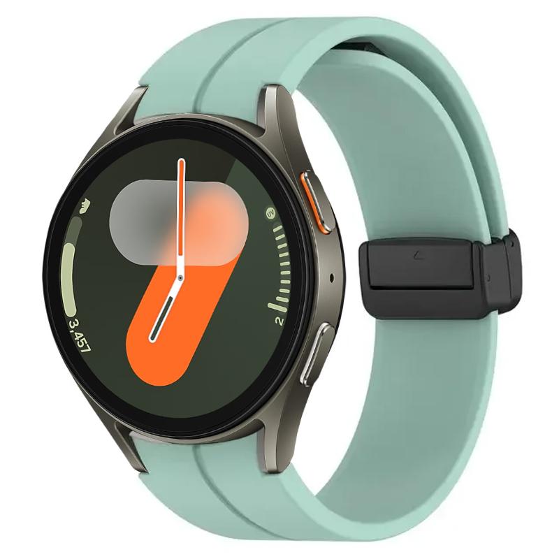 Silicone Band for Samsung Galaxy Watch 7 FE 40mm 44mm Strap Smartwatchh Magnetic Buckle Wrist Bracelet Galaxy Watch7 Watchband