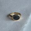 eveningbell [silver925] Ember pearl ring black mother-of-pearl