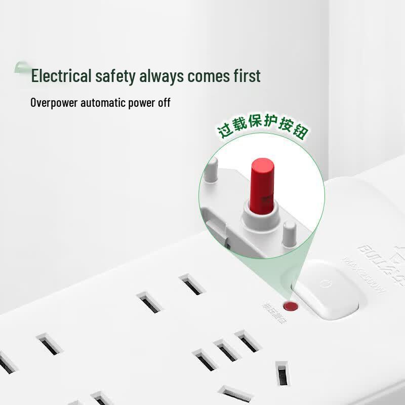 BULL GN-402 National Standard 6-Outlet Power Strip