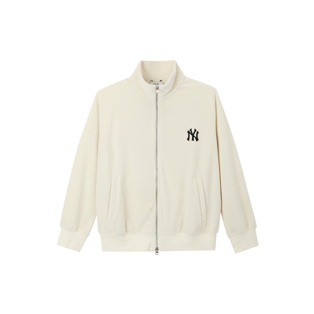 New MLB New York Yankees Velvet Jackets Unisex White 3ATR00314-50CRS