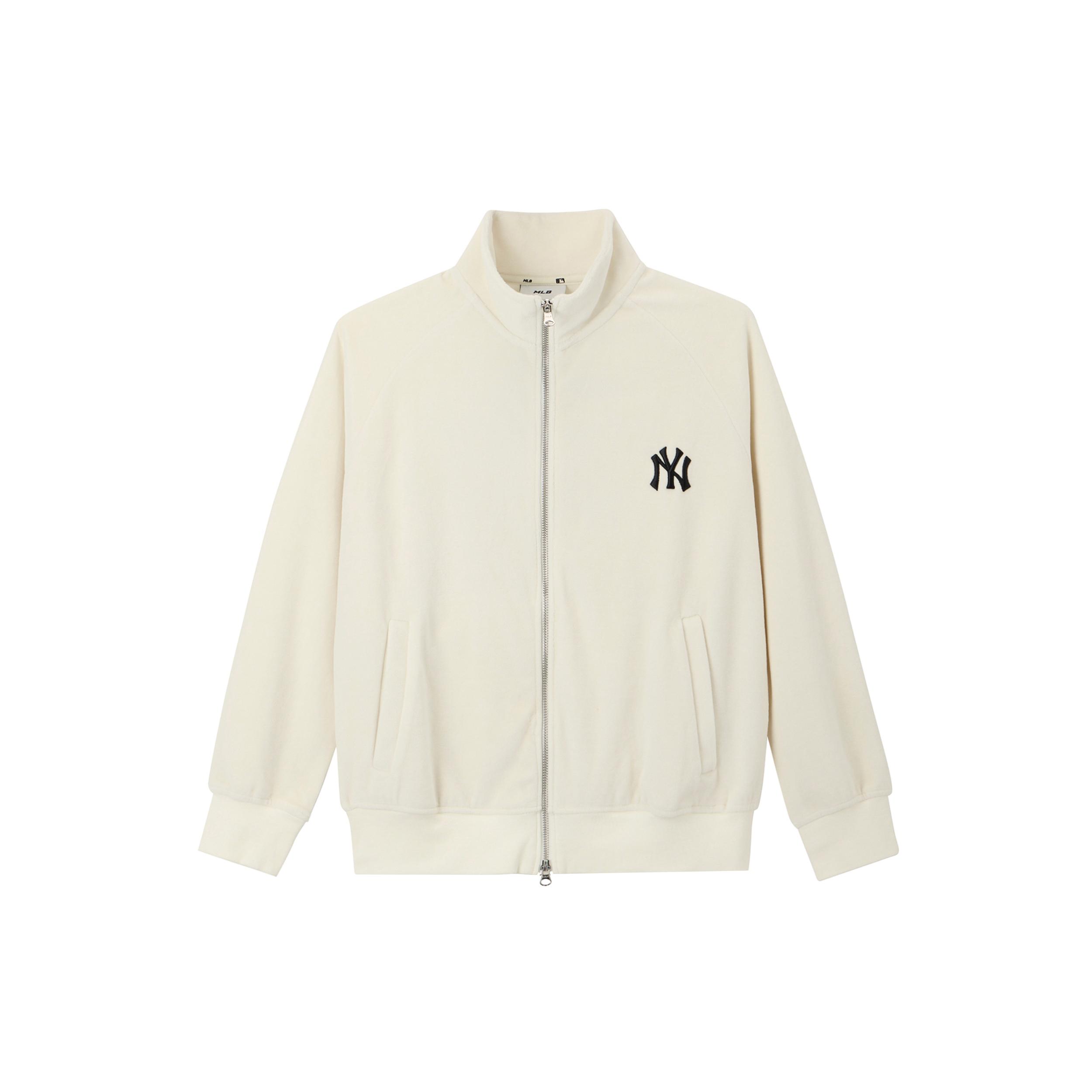 

New MLB New York Yankees Velvet Jackets Unisex White 3ATR00314-50CRS L