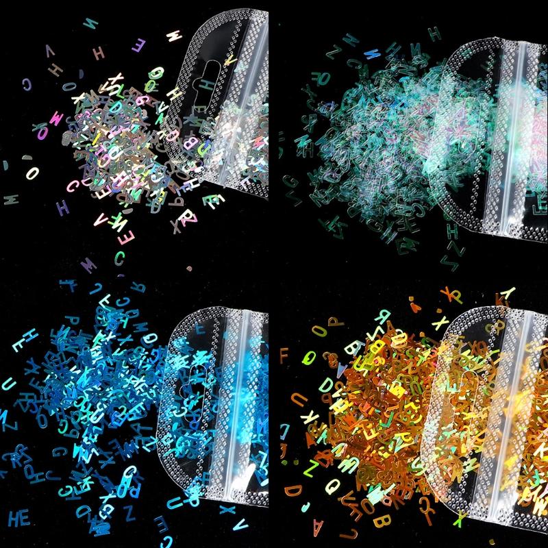 Fashionable Letter Shaped Sequins Craft Filling Materials Elegant Color Soft and Sturdy for Craft Supplies Projects