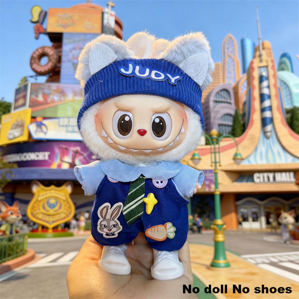 [No Doll]Only Clothes For Labubu Clothing Suitable For 17Cm Labubu With Zootopia Styles Clothing Accessories