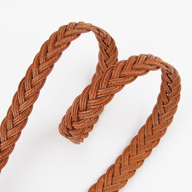 Retro Punch-free Braided Belt for Girls with Jeans Ins Student Decorative Belt for Men and Women