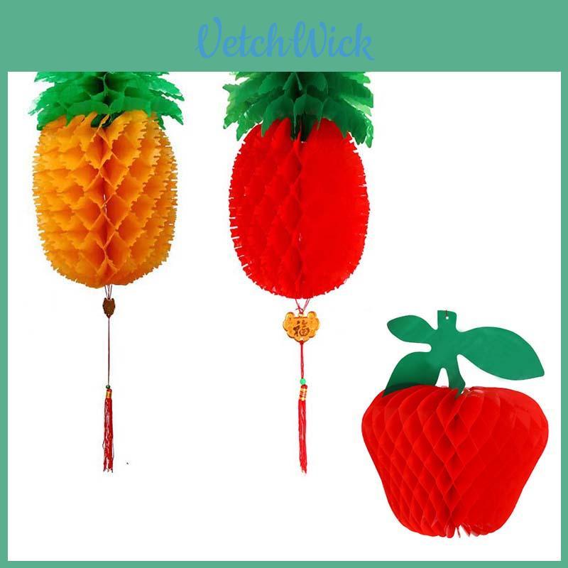 Delightful Pineapple Apple Lanterns Ideal For Cheerful New Year And Joyful Home Hanging Displays