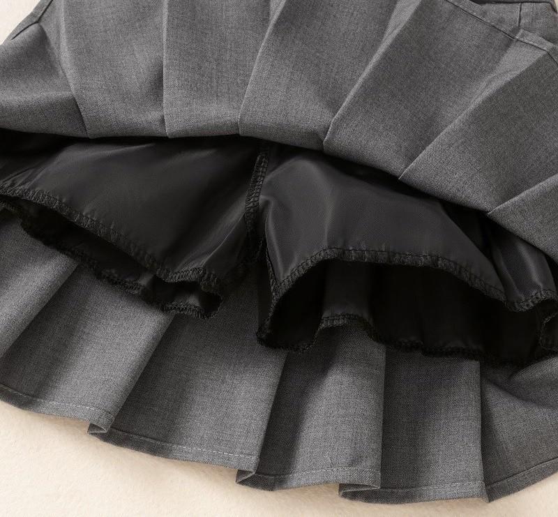 Girls' Pleated Skirt - Stylish Academy Style (2026 Spring/Summer/Autumn)