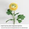 Lotus Peony Silk Flower Arrangement - 2-Head Artificial Ranunculus for Wedding Decoration