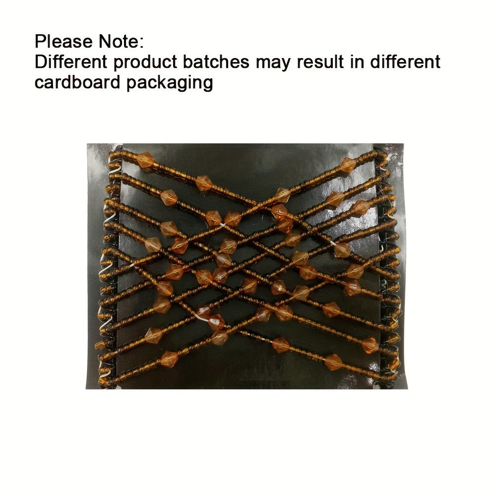 Kreativer vielseitiger magischer Haarkamm - 1 Stück Doppellagen-Haarspange, elastisch, modisch - Marmorkopf, Kristallperle