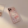 Color Diamond Powder Rabbit 14pro Max IPhone Case IPhone 15 Suitable for 11 Cute 1613 Soft Shell