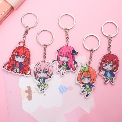 1/5pcs Anime The Quintessential Quintuplets Acrylic Keychain Backpack Pendant Bag Charms Accessories Decoration Holiday Gifts