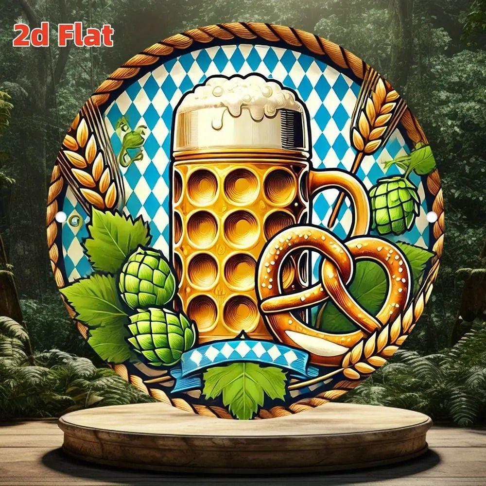 

2D Плоское Подвесное Металлическое Украшение, Расписанная Вручную Настенная Табличка