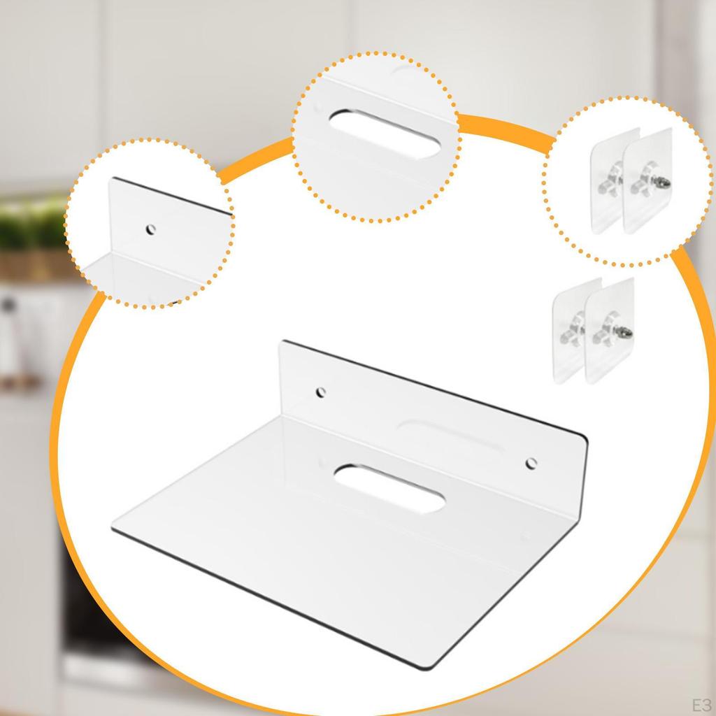 Floating Shelf for Wall Storage Rack Clear Organizer Home Decor And Figurines
