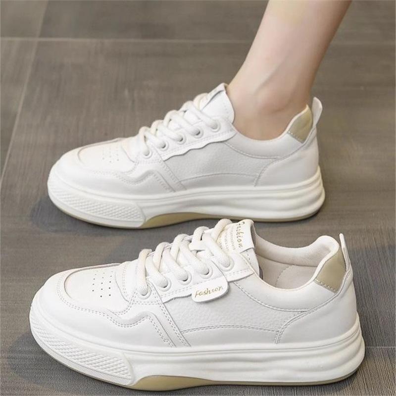 2025 Spring Women's Shoes Breathable Little White Shoes Women's Versatile Ins Korean Version of Students Platform Sports and Leisure Board Shoes Trend