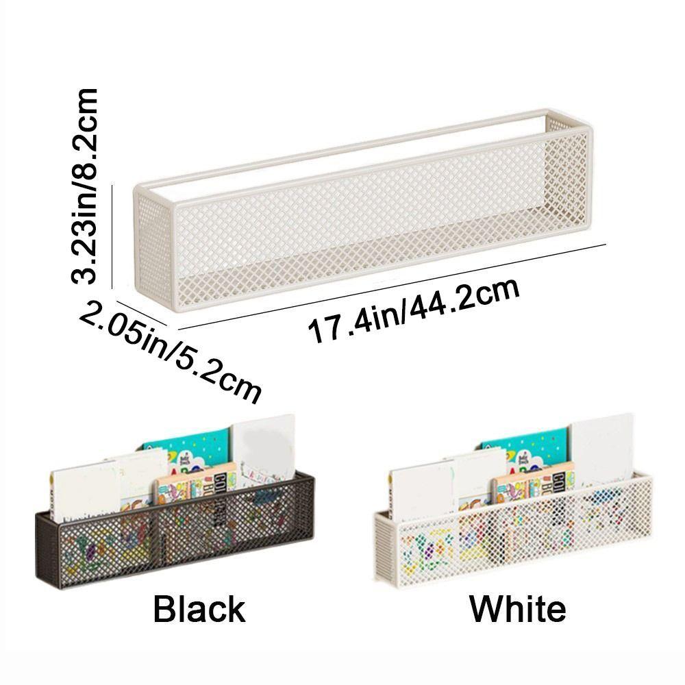 Metal Picture Book Sorting Rack Ultra Narrow Art Bookshelf Picture Book Organizer  Behind The Door