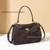 High-End Women's Large Capacity Suede Tote Bag - Versatile Kelly Bag for Autumn/Winter
