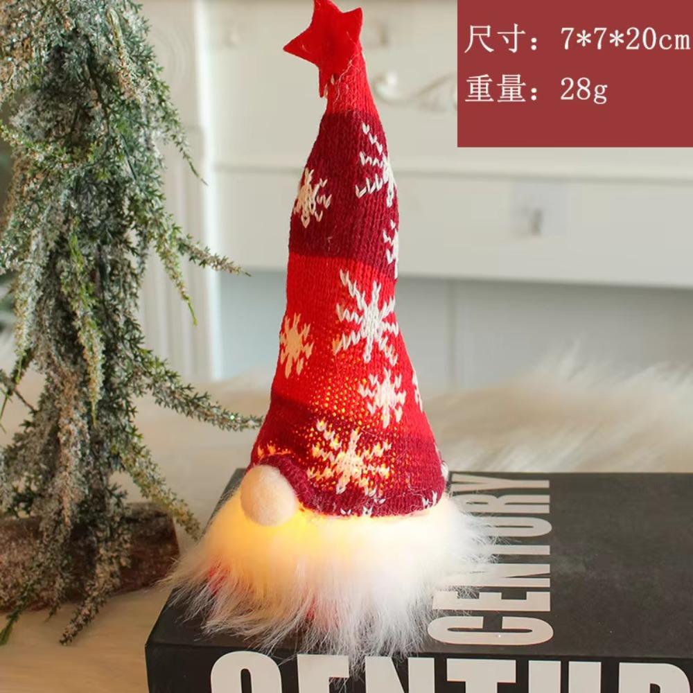 2026 Świecący Krasnal Boże Narodzenie Beztwarzowa Lalka Wesołych Świąt Dekoracja Domu Navidad Natal Prezent na Nowy Rok Prezenty Świąteczne