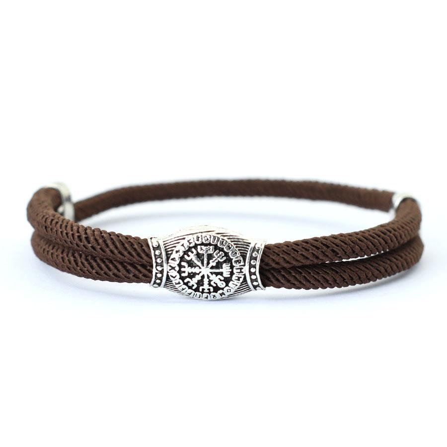 Vintage Viking Bracelet For Men Sliding Adjustable Rope Braclet Homme Beach Surfing Nautical Braslet Boyfriend Gift Pulseria