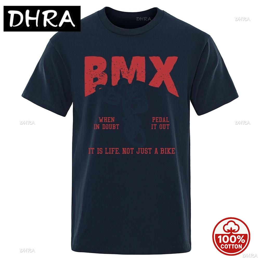Bmx It Is Life Not Just A Bike Casual Breathable Tshirts Unisex 100 Cotton Tee Summer Loose Clothes Soft Oneck Oversized Tops