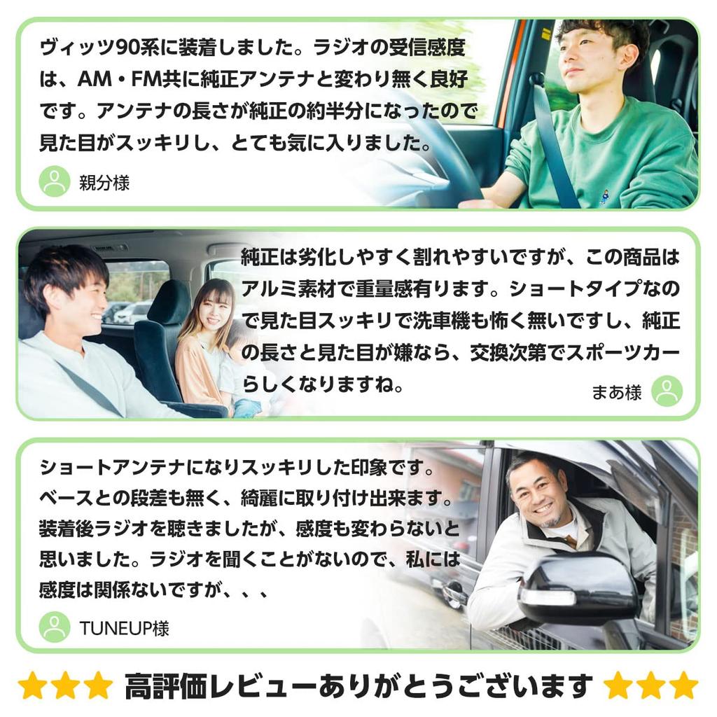 Teresa Car Antenna Roadster Nd Roadster Short Antenna Parts Screws Included (2 Pieces)