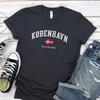 Kopenhagen T-Shirt, Dänemark Flagge T-Shirt, Unisex