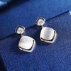 Korean Fashion Cat's Eye Diamond Studs: S925 Sterling Silver Earrings for Women