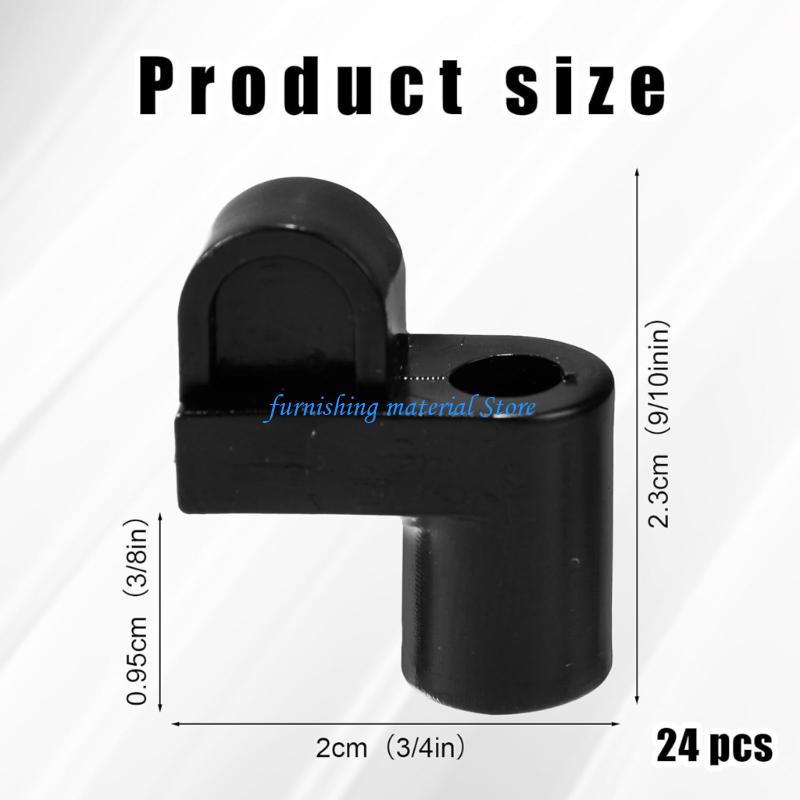 Y5GD Nylon Window Screen Retainers & Metal Screws Weatherproof Screen Clip Fasteners  Set Of 24 For Frame Stabilization