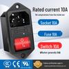 Integrated Power Socket with Male/Female Plugs, Switch, and Charging Port for Industrial Cabinet