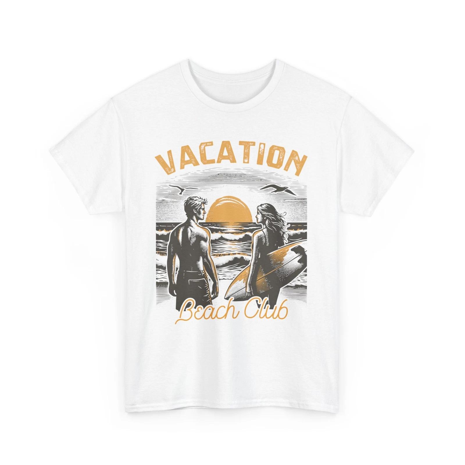 Beach Vibes T-Shirt | Summer Ocean Waves | Vintage Sea Vacation Beach Club Shirt XL