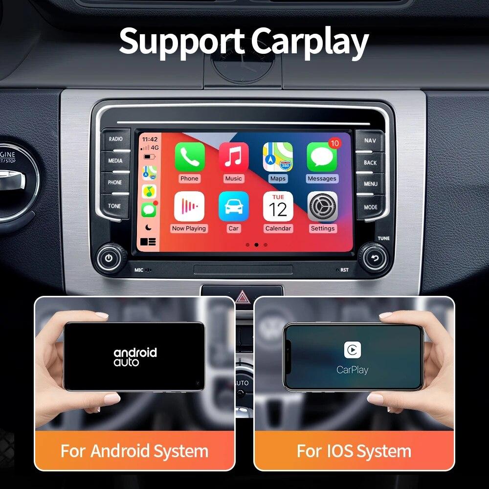 Android13 Car Radio GPS For VW Volkswagen Skoda Octavia Golf 5 6 Touran Passat B6 Polo Jetta 2Din Multimedia Player