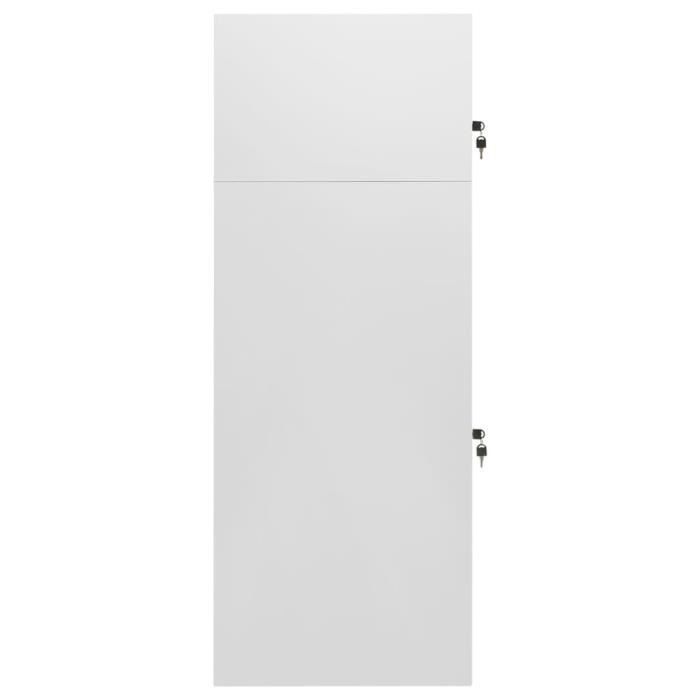Saddle Cabinet Light Grey 53x53x140 Cm Steel