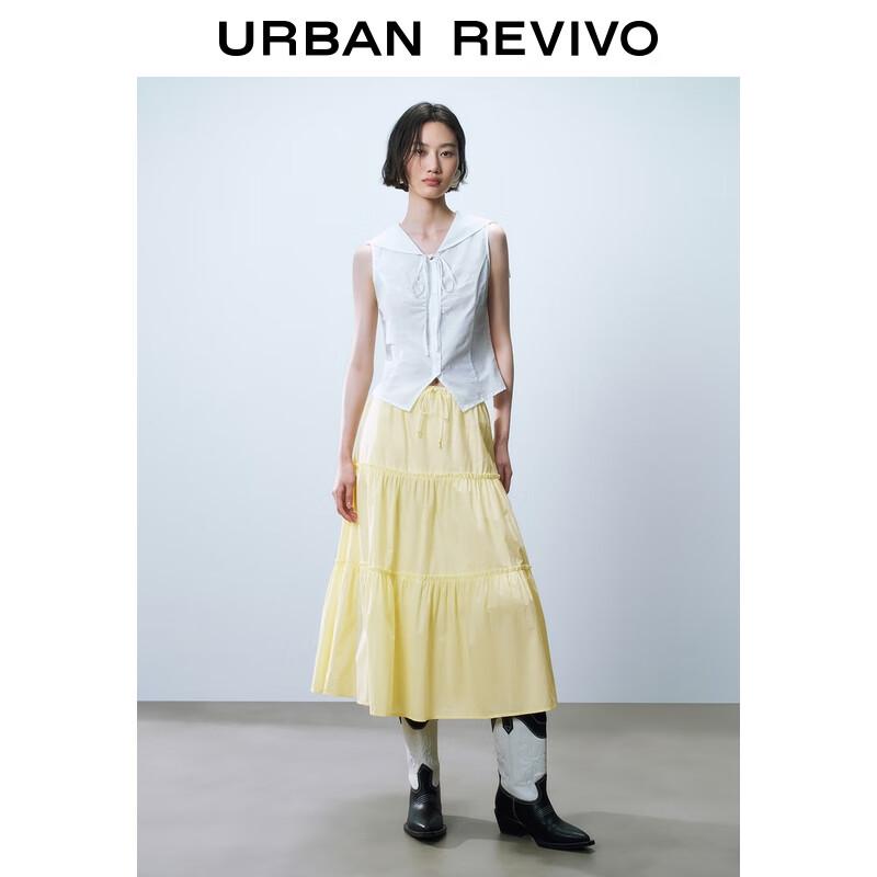 UR 2025 Summer Bow Tie A-Line Skirt S