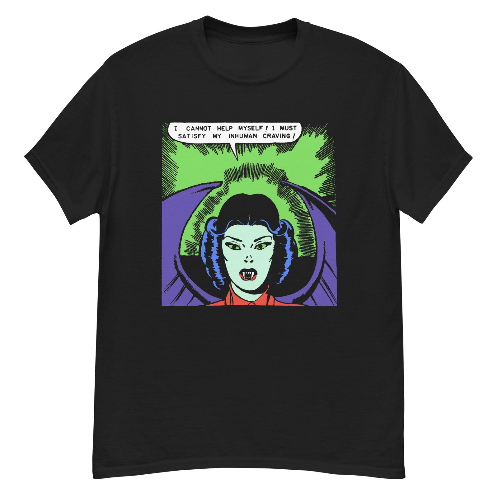 Vintage horror comic female vampire t-shirt XXXXL