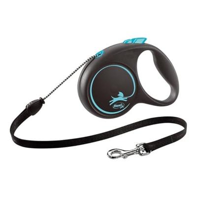 Flexi Black Design Cord Medium (Under 20kg), 5m Blue Dog Leash
